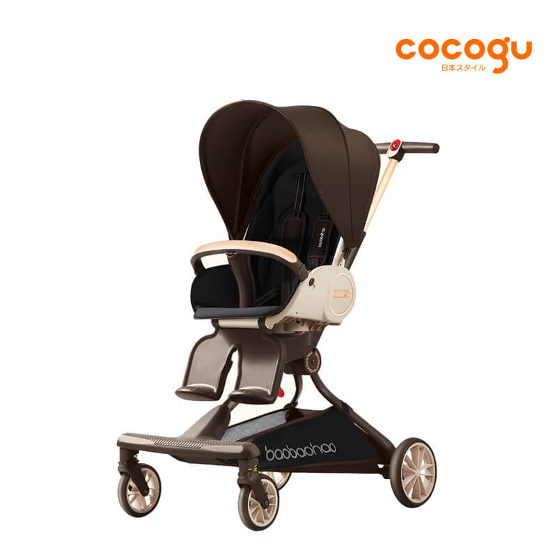 รถเข็นเด็ก COCOGU รุ่น V9 สีน้ำตาล_0